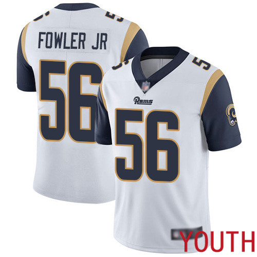Los Angeles Rams Limited White Youth Dante Fowler Jr Road Jersey NFL Football #56 Vapor Untouchable->youth nfl jersey->Youth Jersey